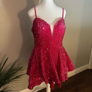 Pink Sequin Dress